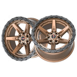 1 X Vortek VRT-602 Matte Bronze With Black Bead Ring 17X9 6x135/6x139.7 106.1 Hub -12 Offset Bronze, Black Wheel Rim