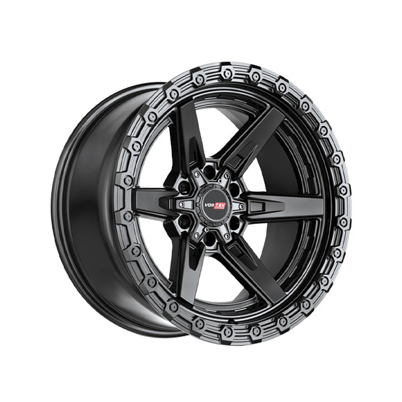 1 X Vortek VRT-602 Satin Black 20X9 6x135/6x139.7 106.1 Hub 0 Offset Black, Bronze Wheel Rim