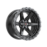 1 X Vortek VRT-602 Satin Black 20X9 6x135/6x139.7 106.1 Hub 12 Offset Black, Bronze Wheel Rim