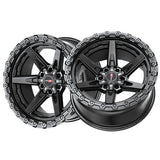 1 X Vortek VRT-602 Satin Black 20X9 6x135/6x139.7 106.1 Hub 12 Offset Black, Bronze Wheel Rim
