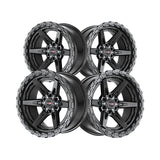 1 X Vortek VRT-602 Satin Black 20X9 6x135/6x139.7 106.1 Hub 12 Offset Black, Bronze Wheel Rim