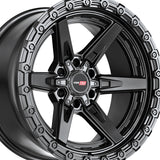 1 X Vortek VRT-602 Satin Black 20X9 6x135/6x139.7 106.1 Hub 12 Offset Black, Bronze Wheel Rim