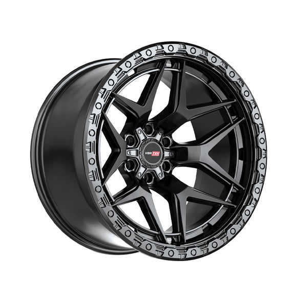 1 X Vortek VRT-603 Satin Black 20X9.5 8x170 125.1 Hub -18 Offset Black, Bronze Wheel Rim