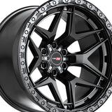 1 X Vortek VRT-603 Satin Black 20X9.5 8x165.1 125.1 Hub -18 Offset Black, Bronze Wheel Rim