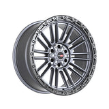 1 X Vortek VRT-604 Matte Titanium With Black Bead Ring 20X9.5 6x135/6x139.7 106.1 Hub -18 Offset Titanium, Black Wheel Rim