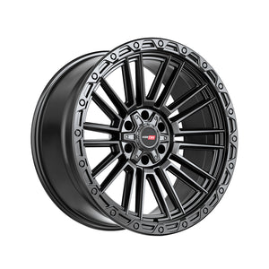 1 X Vortek VRT-604 Satin Black 18X9 5x127/5x139.7 78.1 Hub 0 Offset Black, Bronze Wheel Rim