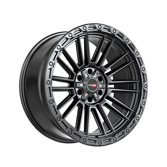 1 X Vortek VRT-604 Satin Black 22X10 5x127/5x139.7 78.1 Hub -18 Offset Black, Bronze Wheel Rim