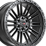 1 X Vortek VRT-604 Satin Black 17X9 6x135/6x139.7 106.1 Hub -12 Offset Black, Bronze Wheel Rim