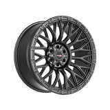 1 X Vortek VRT-607 Matte Black 22X10 5x127/5x139.7 78.1 Hub -18 Offset Black Wheel Rim