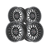 1 X Vortek VRT-607 Matte Black 17X9 6x135/6x139.7 106.1 Hub -12 Offset Black Wheel Rim