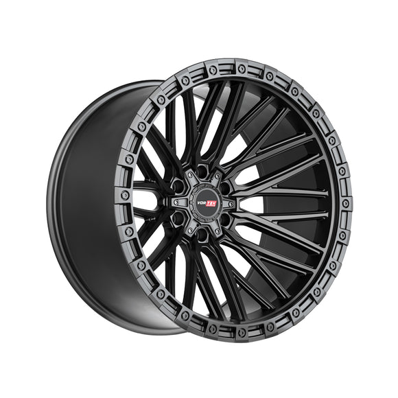1 X Vortek VRT-608 Matte Black 20X12 6x135/6x139.7 106.1 Hub -44 Offset Black Wheel Rim