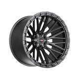 1 X Vortek VRT-608 Matte Black 20X12 6x135/6x139.7 106.1 Hub -44 Offset Black Wheel Rim