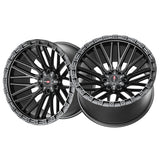1 X Vortek VRT-608 Matte Black 20X12 6x135/6x139.7 106.1 Hub -44 Offset Black Wheel Rim