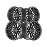 1 X Vortek VRT-608 Matte Black 20X12 6x135/6x139.7 106.1 Hub -44 Offset Black Wheel Rim