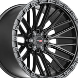 1 X Vortek VRT-608 Matte Black 20X12 6x135/6x139.7 106.1 Hub -44 Offset Black Wheel Rim