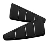 Coolstuffguru Compatible with Ford Mustang Shelby Bullitt Gt 2 Dr Coupe, Black 1/4 Quarter Window Scoop Louver