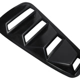 Coolstuffguru Compatible with Ford Mustang Shelby Bullitt Gt 2 Dr Coupe, Black 1/4 Quarter Window Scoop Louver