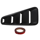 Coolstuffguru Compatible with Ford Mustang Shelby Bullitt Gt 2 Dr Coupe, Black 1/4 Quarter Window Scoop Louver