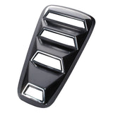 Coolstuffguru Compatible with Ford Mustang Shelby Bullitt Gt 2 Dr Coupe, Black 1/4 Quarter Window Scoop Louver