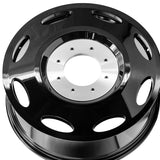 1 X XF Dually Dually Inner Gloss Black 24X8.25 8x200 142 Hub 115 Offset Black Wheel Rim