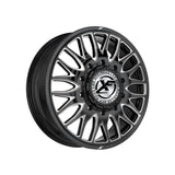 1 X XF Dually XF-240 Dually Gloss Black & Milled 24X8.25 8x210 154.3 Hub -192 Offset Black Wheel Rim