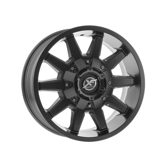 1 X XF Off-Road XF-219 Matte Black 17X9 5x127/5x139.7 78.1 Hub 12 Offset Black Wheel Rim