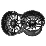 1 X XF Off-Road XF-222 Gloss Black & Milled 20X9 5x127/5x139.7 78.1 Hub 12 Offset Black Wheel Rim