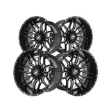1 X XF Off-Road XF-222 Gloss Black & Milled 22X12 6x135/6x139.7 106.4 Hub -44 Offset Black Wheel Rim