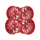 1 X XF Off-Road XF-229 Anodized Red & Milled 22X10 5x127/5x139.7 78.1 Hub -18 Offset Red Wheel Rim