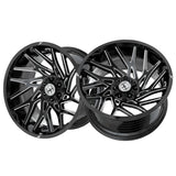 1 X XF Off-Road XF-229 Gloss Black & Milled 20X10 5x127/5x139.7 78.1 Hub -24 Offset Black Wheel Rim