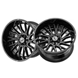 1 X XF Off-Road XF-230 Gloss Black & Machined 20X10 8x165.1/8x180 125.2 Hub -24 Offset Black Wheel Rim