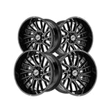 1 X XF Off-Road XF-230 Gloss Black & Machined 20X10 8x165.1/8x170 125.2 Hub -12 Offset Black Wheel Rim