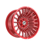 1 X XF Off-Road XF-231 Anodized Red & Milled 20X10 8x165.1/8x170 125.2 Hub -24 Offset Red Wheel Rim