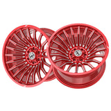 1 X XF Off-Road XF-231 Anodized Red & Milled 22X12 8x165.1/8x170 125.2 Hub -44 Offset Red Wheel Rim