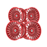 1 X XF Off-Road XF-231 Anodized Red & Milled 20X10 6x135/6x139.7 106.4 Hub -24 Offset Red Wheel Rim