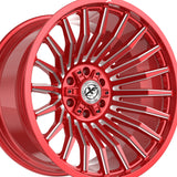 1 X XF Off-Road XF-231 Anodized Red & Milled 22X12 8x165.1/8x170 125.2 Hub -44 Offset Red Wheel Rim