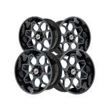 1 X XF Off-Road XF-233 Gloss Black & Blue Milled 20X10 5x127/5x139.7 78.1 Hub -24 Offset Black, Blue Wheel Rim