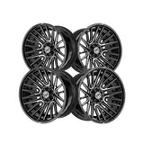 1 X XF Off-Road XF-234 Gloss Black & Milled 17X9 6x135/6x139.7 106.4 Hub 0 Offset Black Wheel Rim