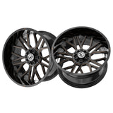 1 X XF Off-Road XF-235 Gloss Black & Bronze Milled 20X10 6x135/6x139.7 106.4 Hub -24 Offset Black, Bronze Wheel Rim