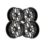 1 X XF Off-Road XF-235 Gloss Black & Bronze Milled 20X10 6x135/6x139.7 106.4 Hub -24 Offset Black, Bronze Wheel Rim