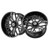 1 X XF Off-Road XF-235 Gloss Black & Milled 20X10 5x127/5x139.7 78.1 Hub -24 Offset Black Wheel Rim