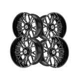 1 X XF Off-Road XF-235 Gloss Black & Milled 20X10 5x127/5x139.7 78.1 Hub -24 Offset Black Wheel Rim