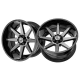 1 X XF Off-Road XF-236 Gloss Black & Brushed Double Dark Tint 20X10 5x127/5x139.7 78.1 Hub -24 Offset Black Wheel Rim