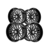 1 X XF Off-Road XF-240 Gloss Black & Milled 18X9 5x127/5x139.7 78.1 Hub 12 Offset Black Wheel Rim