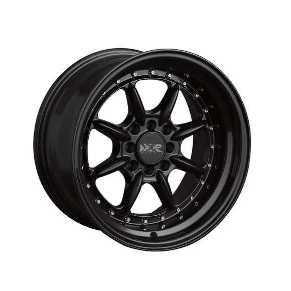 1 X XXR 002 16X8 4-100 73.1 Hub +20 Offset Black Wheel Rim