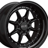 1 X XXR 002 16X8 4-100 73.1 Hub +20 Offset Black Wheel Rim