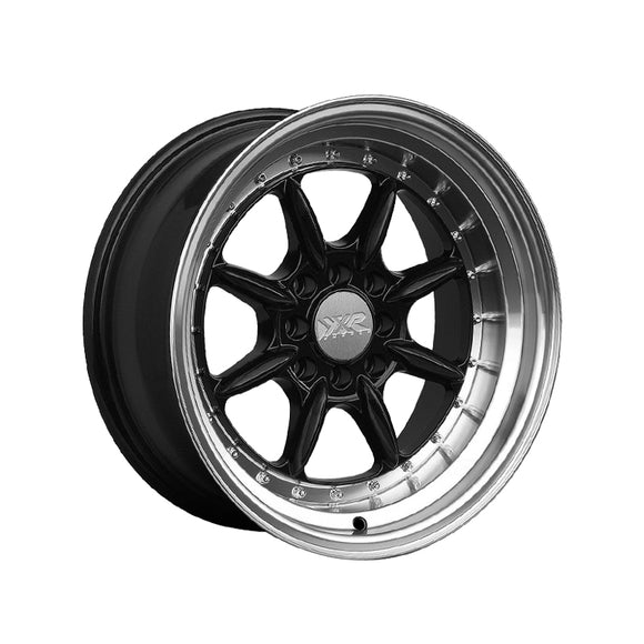 1 X XXR 002 15X8 4-100 73.1 Hub +20 Offset Black / ML Wheel Rim