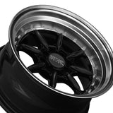 1 X XXR 002 16X8 4-100 73.1 Hub +20 Offset Black / ML Wheel Rim