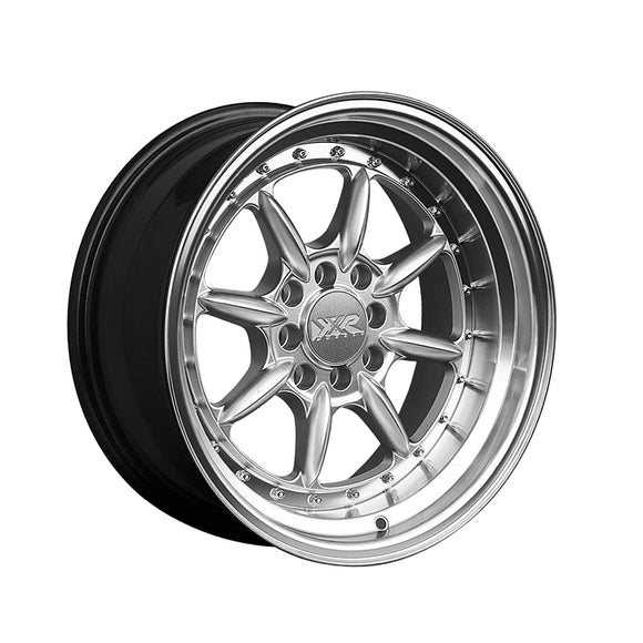 1 X XXR 002 15X8 4-100 73.1 Hub +20 Offset Hyper Silver / ML Wheel Rim