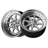 1 X XXR 002 16X8 4-100 73.1 Hub +20 Offset Hyper Silver / ML Wheel Rim